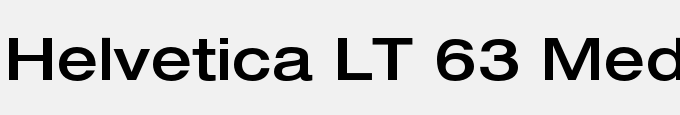 Helvetica LT 63 Medium Extended